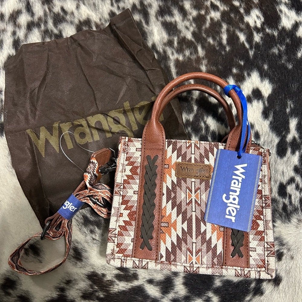 Wrangler Geometric Brown Mini Bag